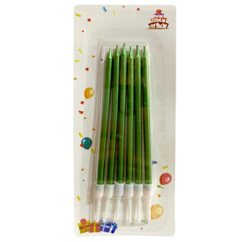 6 LI İNCE UZUN YEŞİL MUM 13CM 6 LI İNCE UZUN YEŞİL MUM 13CM