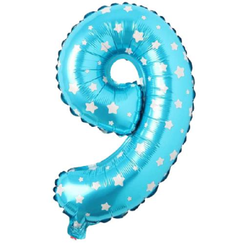 9- RAKAM 16 İNC MAVİ RENK BALON 36 CM 9- RAKAM 16 İNC MAVİ RENK BALON 36 CM