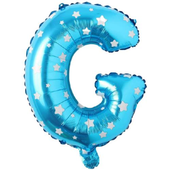 G- HARF 16 İNC MAVİ RENK BALON 36 CM G- HARF 16 İNC MAVİ RENK BALON 36 CM