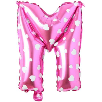 M- HARF 16 İNC PEMBE RENK BALON 36 CM M- HARF 16 İNC PEMBE RENK BALON 36 CM