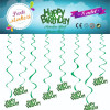 METALİZE YEŞİL HAPPY BİRTHDAY TAVAN SÜSÜ