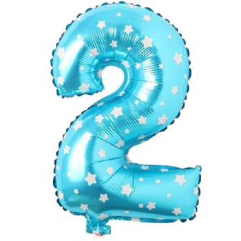 2- RAKAM 16 İNC MAVİ RENK BALON 36 CM 2- RAKAM 16 İNC MAVİ RENK BALON 36 CM