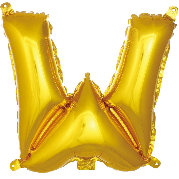 W- HARF 40 İNC GOLD RENK BALON 100 CM W- HARF 40 İNC GOLD RENK BALON 100 CM