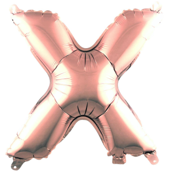 X- HARF 40 İNC ROSEGOLD RENK BALON 100 CM X- HARF 40 İNC ROSEGOLD RENK BALON 100 CM