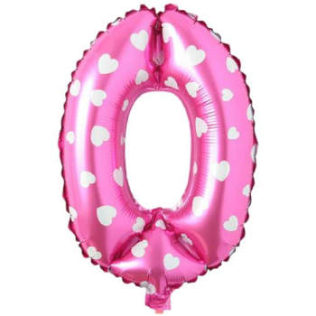 0- RAKAM 16 İNC PEMBE RENK BALON 36 CM 0- RAKAM 16 İNC PEMBE RENK BALON 36 CM