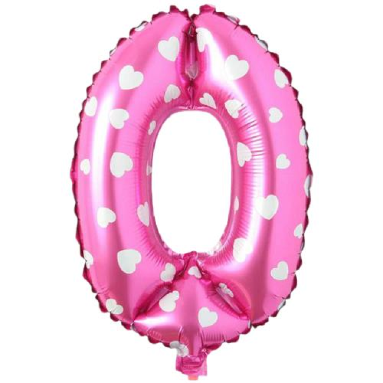 0- RAKAM 16 İNC PEMBE RENK BALON 36 CM 0- RAKAM 16 İNC PEMBE RENK BALON 36 CM
