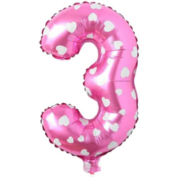3- RAKAM 16 İNC PEMBE RENK BALON 36 CM 3- RAKAM 16 İNC PEMBE RENK BALON 36 CM