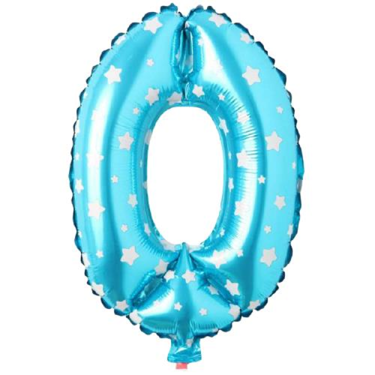 0- RAKAM 16 İNC MAVİ RENK BALON 36 CM 0- RAKAM 16 İNC MAVİ RENK BALON 36 CM