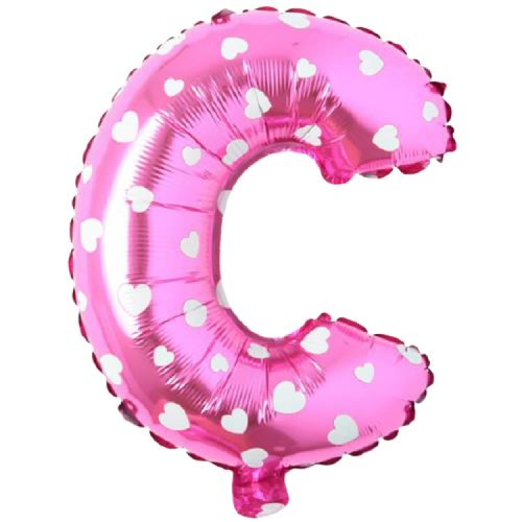 C- HARF 16 İNC PEMBE RENK BALON 36 CM C- HARF 16 İNC PEMBE RENK BALON 36 CM