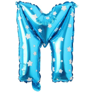 M- HARF 16 İNC MAVİ RENK BALON 36 CM M- HARF 16 İNC MAVİ RENK BALON 36 CM