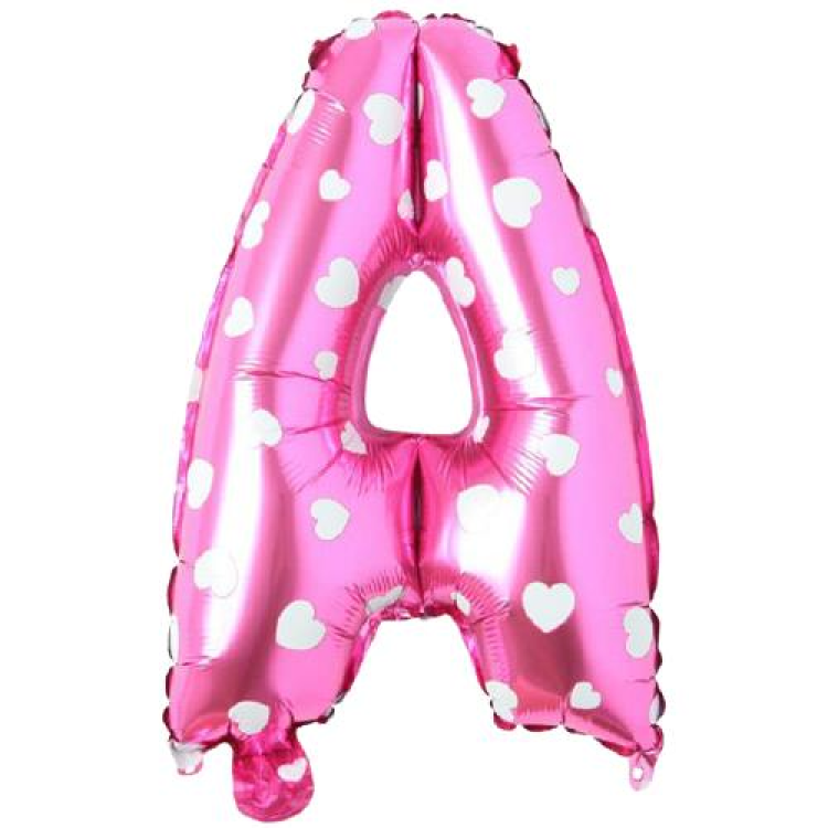 A- HARF 16 İNC PEMBE RENK BALON 36 CM A- HARF 16 İNC PEMBE RENK BALON 36 CM