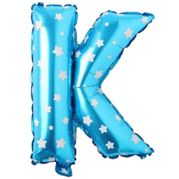 K- HARF 16 İNC MAVİ RENK BALON 36 CM K- HARF 16 İNC MAVİ RENK BALON 36 CM