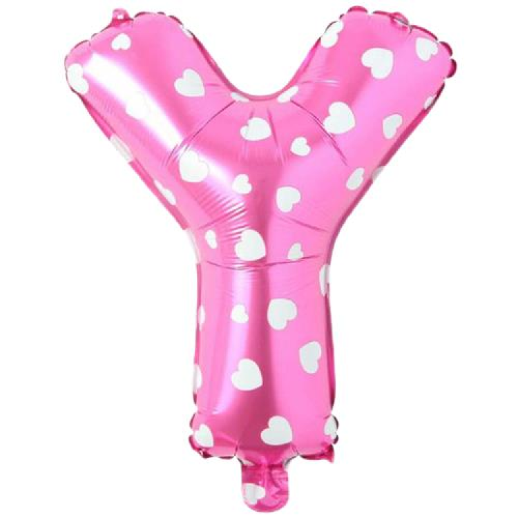 Y- HARF 16 İNC PEMBE RENK BALON 36 CM Y- HARF 16 İNC PEMBE RENK BALON 36 CM