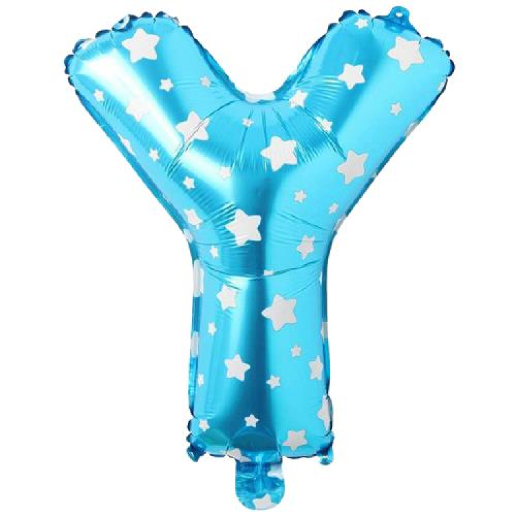 Y- HARF 16 İNC MAVİ RENK BALON 36 CM Y- HARF 16 İNC MAVİ RENK BALON 36 CM