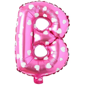 B- HARF 16 İNC PEMBE RENK BALON 36 CM B- HARF 16 İNC PEMBE RENK BALON 36 CM