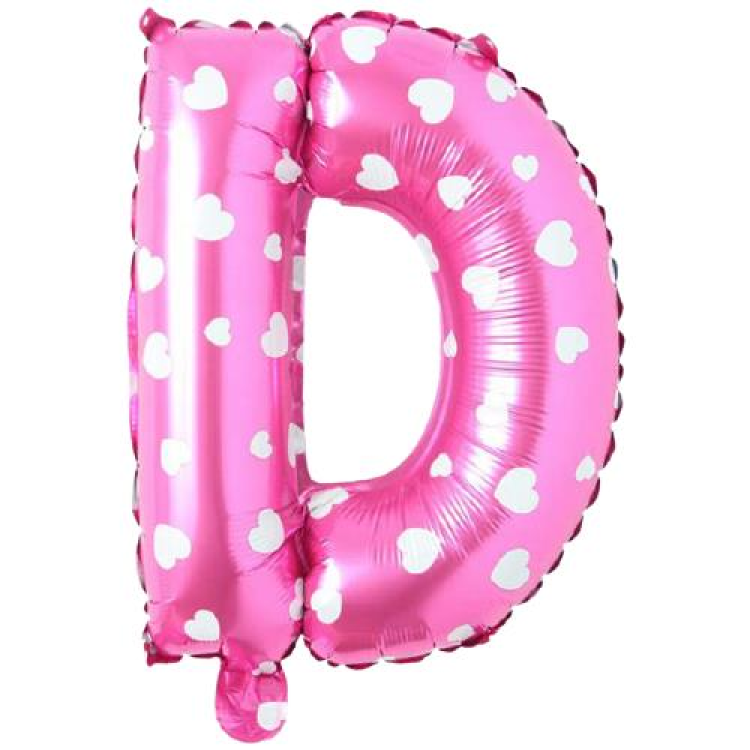 D- HARF 16 İNC PEMBE RENK BALON 36 CM