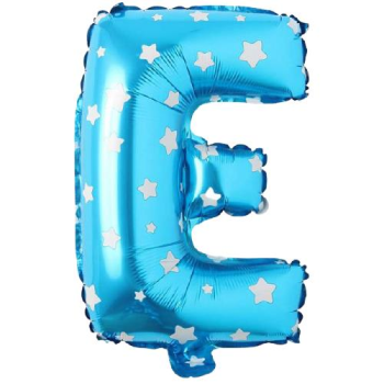 E- HARF 16 İNC MAVİ RENK BALON 36 CM E- HARF 16 İNC MAVİ RENK BALON 36 CM