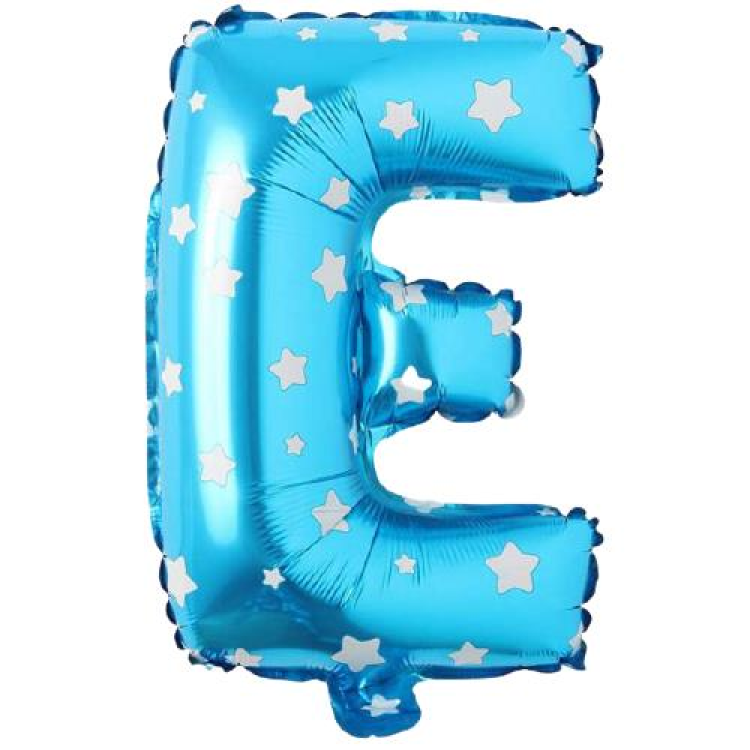 E- HARF 16 İNC MAVİ RENK BALON 36 CM E- HARF 16 İNC MAVİ RENK BALON 36 CM