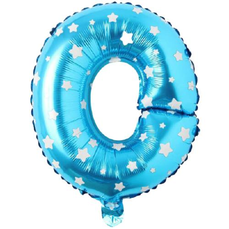 O- HARF 16 İNC MAVİ RENK BALON 36 CM O- HARF 16 İNC MAVİ RENK BALON 36 CM