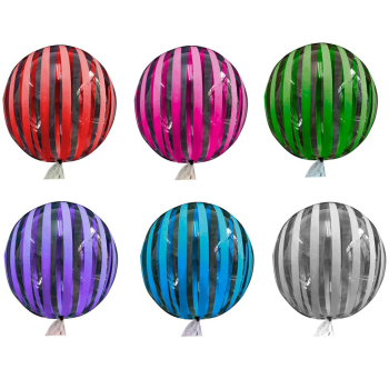 20 İNÇ MAVİ ÇİZGİLER BASKILI ŞEFFAF BOBO BALON 20 İNÇ MAVİ ÇİZGİLER BASKILI ŞEFFAF BOBO BALON