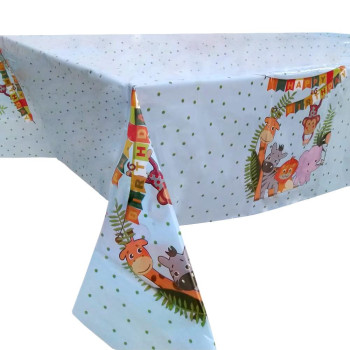 PLASTİK SAFARİ BASKILI MASA ÖRTÜSÜ 120*180cm PLASTİK SAFARİ BASKILI MASA ÖRTÜSÜ 120*180cm