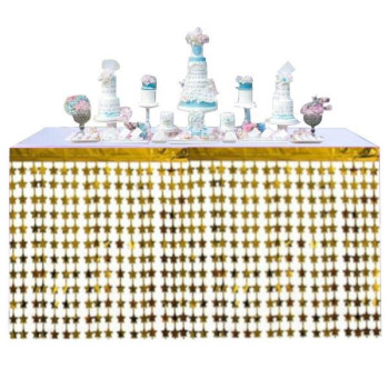 METALİZE YILDIZ GOLD MASA ETEĞİ 70*300cm METALİZE YILDIZ GOLD MASA ETEĞİ 70*300cm