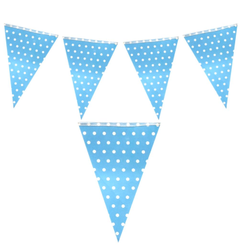 PUANLI MAVİ ÜÇGEN FLAMA PUANLI MAVİ ÜÇGEN FLAMA