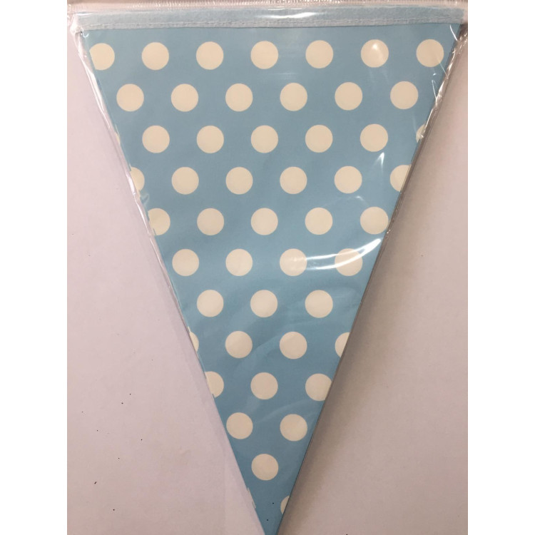 PUANLI MAVİ ÜÇGEN FLAMA