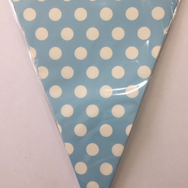 PUANLI MAVİ ÜÇGEN FLAMA