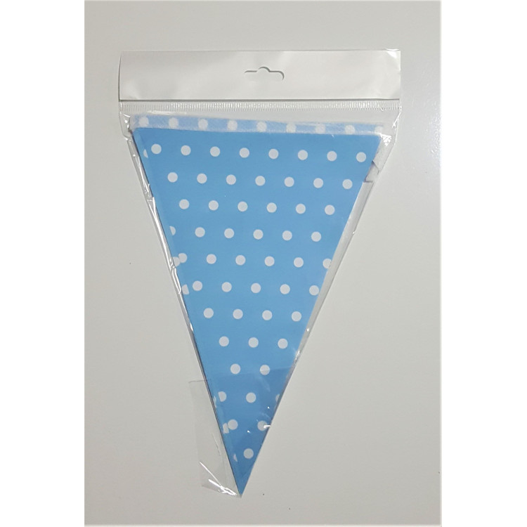 PUANLI MAVİ ÜÇGEN FLAMA