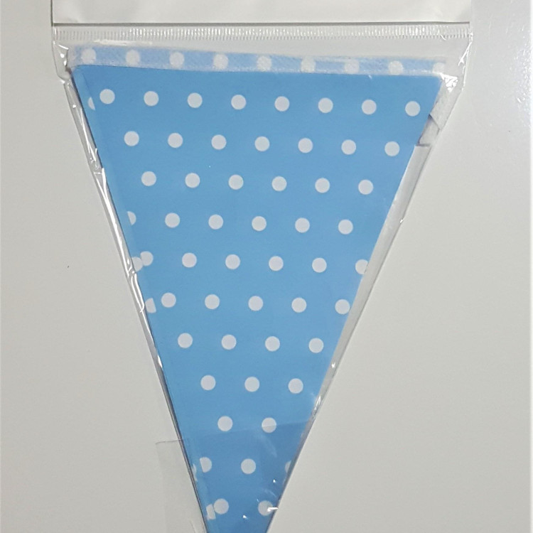 PUANLI MAVİ ÜÇGEN FLAMA