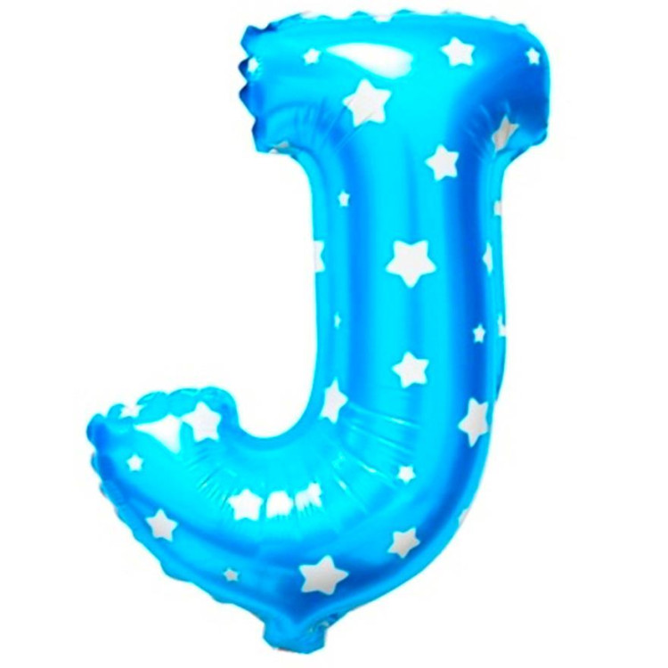 J- HARF 16 İNC MAVİ RENK BALON 36 CM