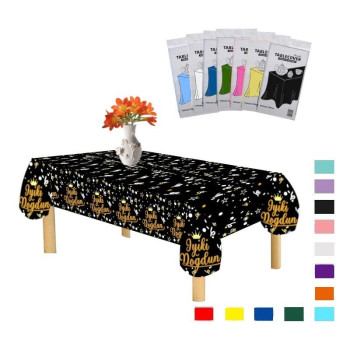 PLASTİK İYİKİ DOĞDUN BASKILI SİYAH ÜSTÜ GOLD MASA ÖRTÜSÜ 120*180cm PLASTİK İYİKİ DOĞDUN BASKILI SİYAH ÜSTÜ GOLD MASA ÖRTÜSÜ 120*180cm