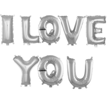 I LOVE YOU GÜMÜŞ SET BALON I LOVE YOU GÜMÜŞ SET BALON