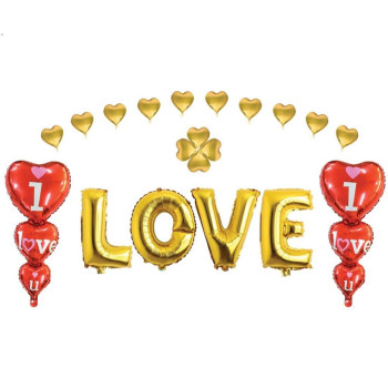 16 İNC 3LÜ KALP LOVE GOLD SET BALON 16 İNC 3LÜ KALP LOVE GOLD SET BALON