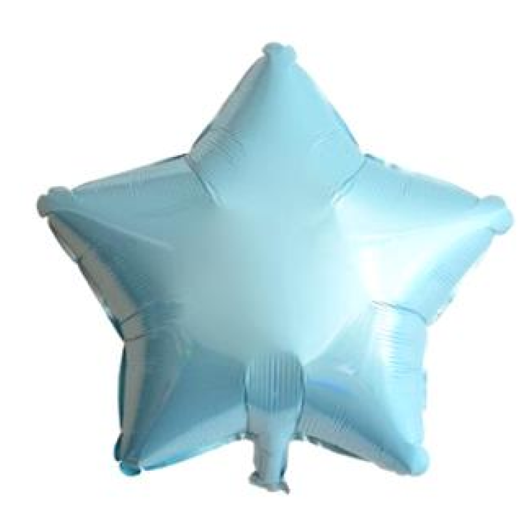 24 İNC YILDIZ AÇIK MAVİ RENK FOLYO BALON