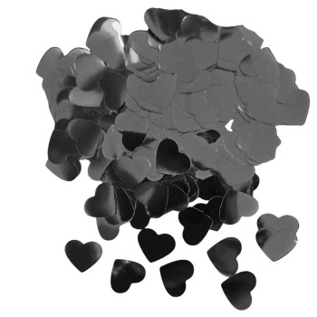 METALİZE BALON İÇİ KALP SİYAH PUL METALİZE BALON İÇİ KALP SİYAH PUL