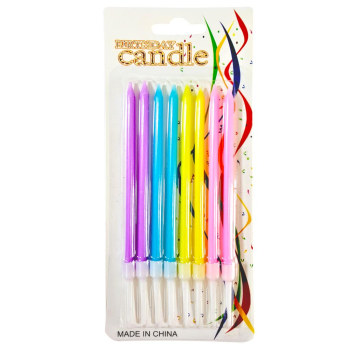 8 Lİ MAKARON RENKLİ MUM 14CM 8 Lİ MAKARON RENKLİ MUM 14CM
