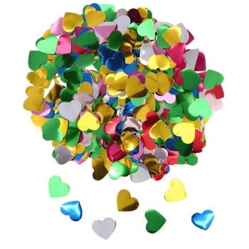 METALİZE BALON İÇİ KALP RENKLİ PUL METALİZE BALON İÇİ KALP RENKLİ PUL