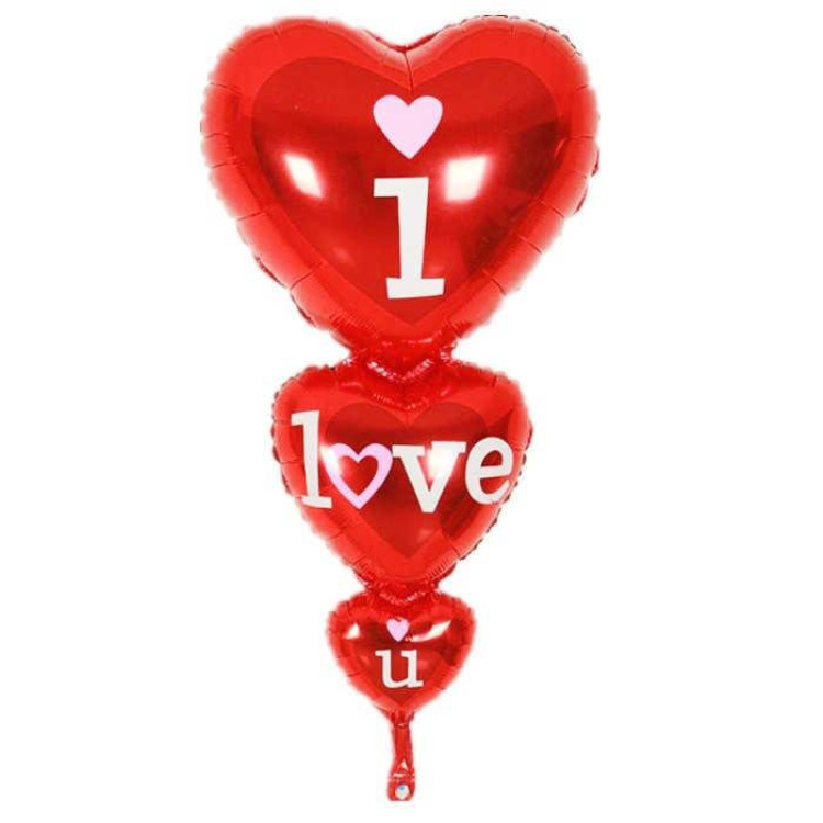 3 LÜ KALP I LOVE YOU KIRMIZI FOLYO BALON 3 LÜ KALP I LOVE YOU KIRMIZI FOLYO BALON