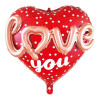 24 İNC 3D KALP LOVE FOLYO BALON