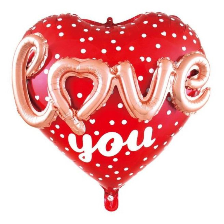 24 İNC 3D KALP LOVE FOLYO BALON
