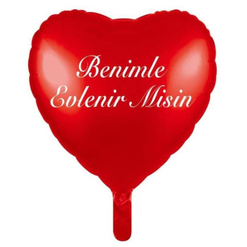 18 İNC KALP BENİMLE EVLENİRMİSİN KIRMIZI RENK FOLYO BALON 18 İNC KALP BENİMLE EVLENİRMİSİN KIRMIZI RENK FOLYO BALON