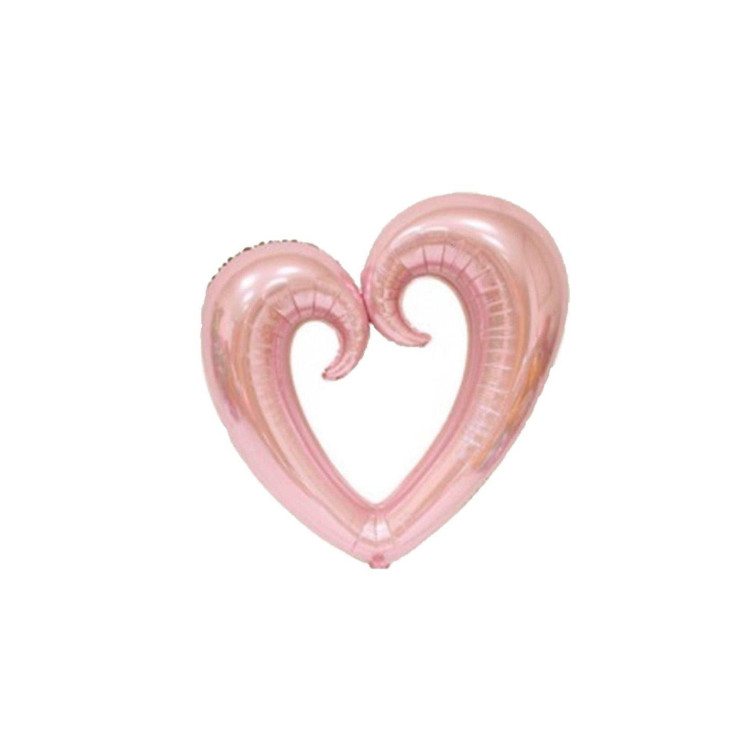 ORTASI BOŞ KALP ROSEGOLD FOLYO BALON 100 CM
