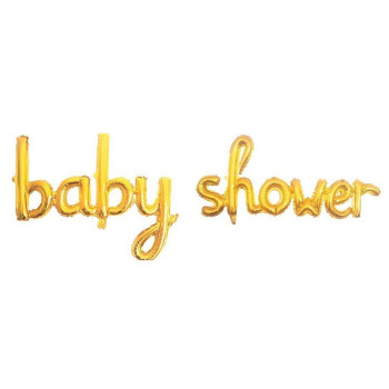 BABY SHOWER GOLD SET FOLYO BALON BABY SHOWER GOLD SET FOLYO BALON