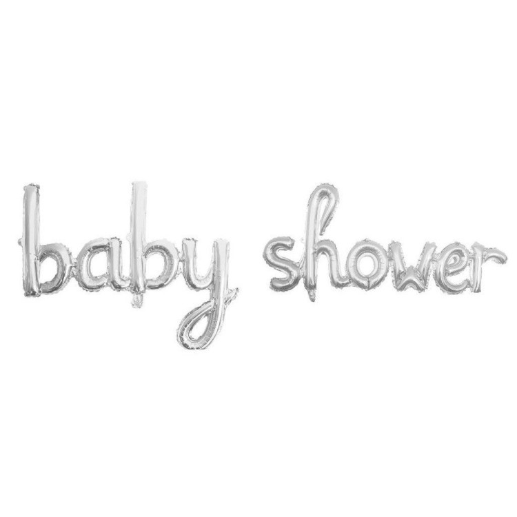 BABY SHOWER GÜMÜŞ SET FOLYO BALON