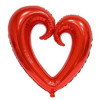 ORTASI BOŞ KALP KIRMIZI BALON 100 CM