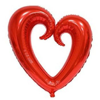 ORTASI BOŞ KALP KIRMIZI BALON 100 CM ORTASI BOŞ KALP KIRMIZI BALON 100 CM