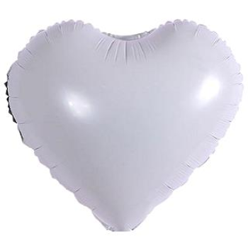 18 İNC KALP BEYAZ RENK FOLYO BALON 18 İNC KALP BEYAZ RENK FOLYO BALON