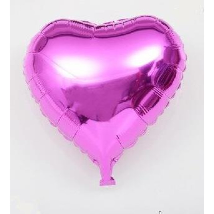 18 İNC KALP PEMBE RENK FOLYO BALON